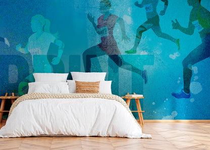 Sprint Mural - Blue