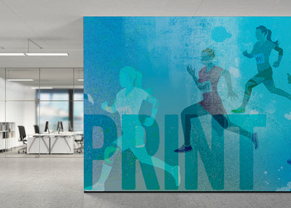 Sprint Mural - Blue