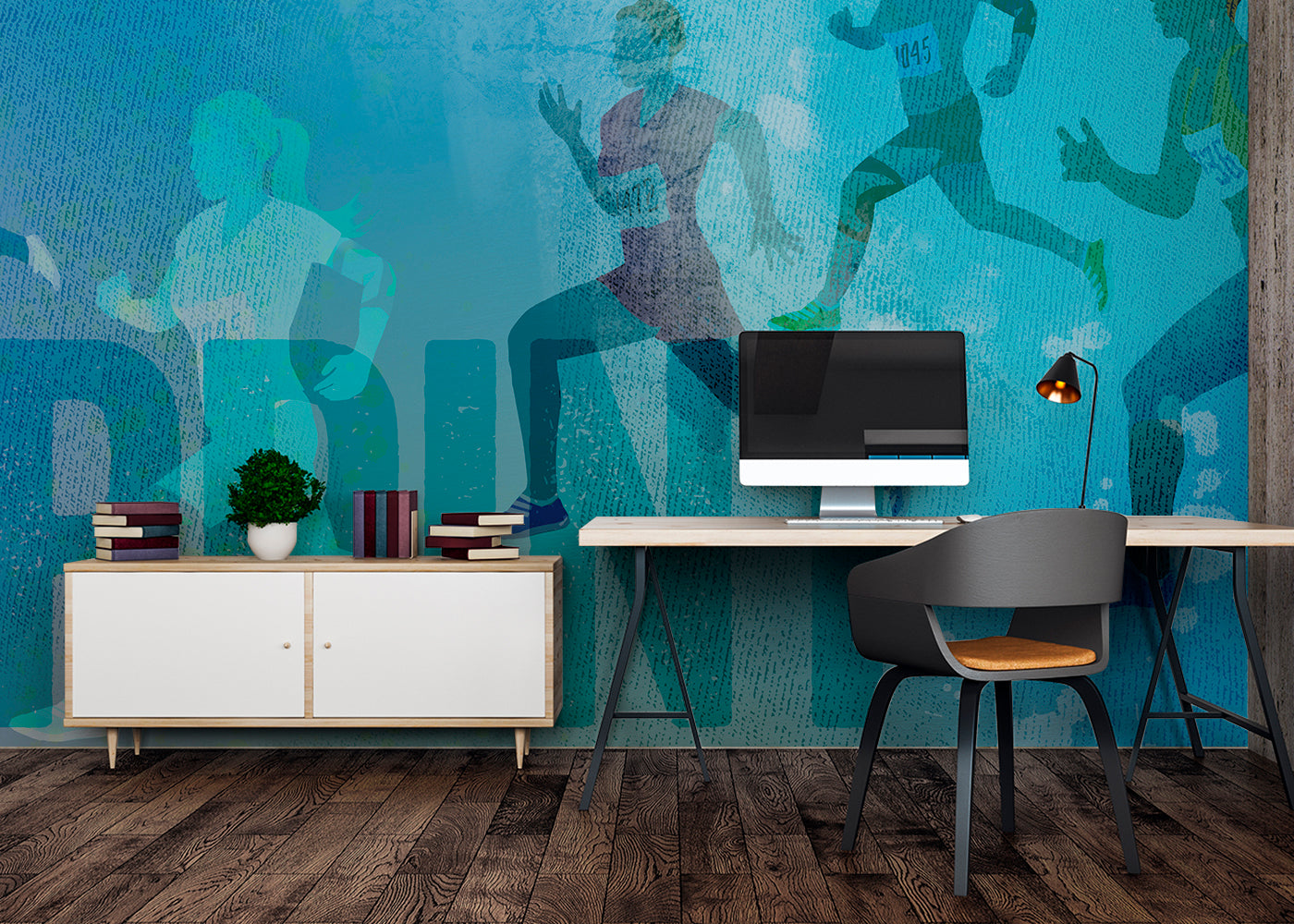 Sprint Mural - Blue