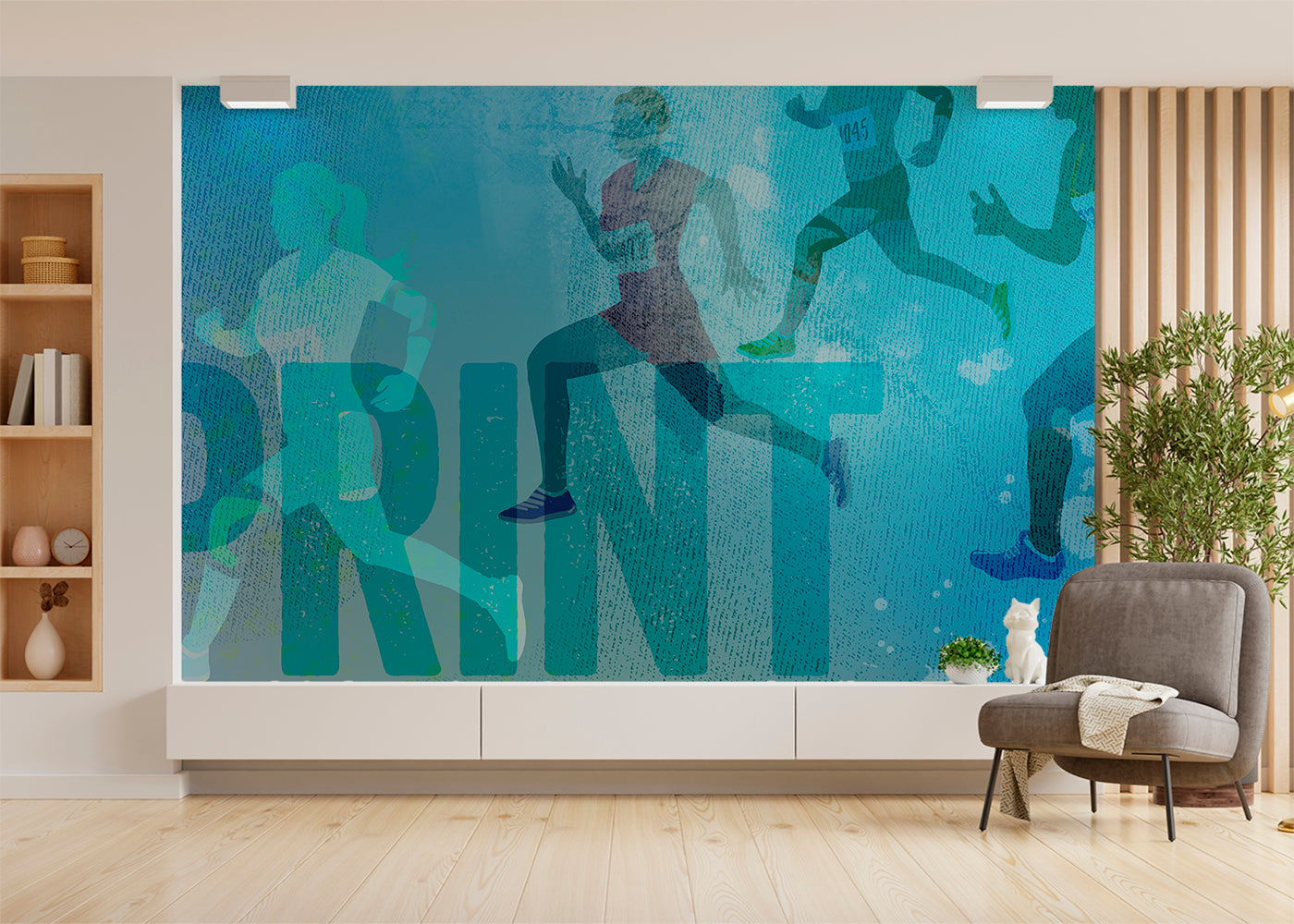 Sprint Mural - Blue
