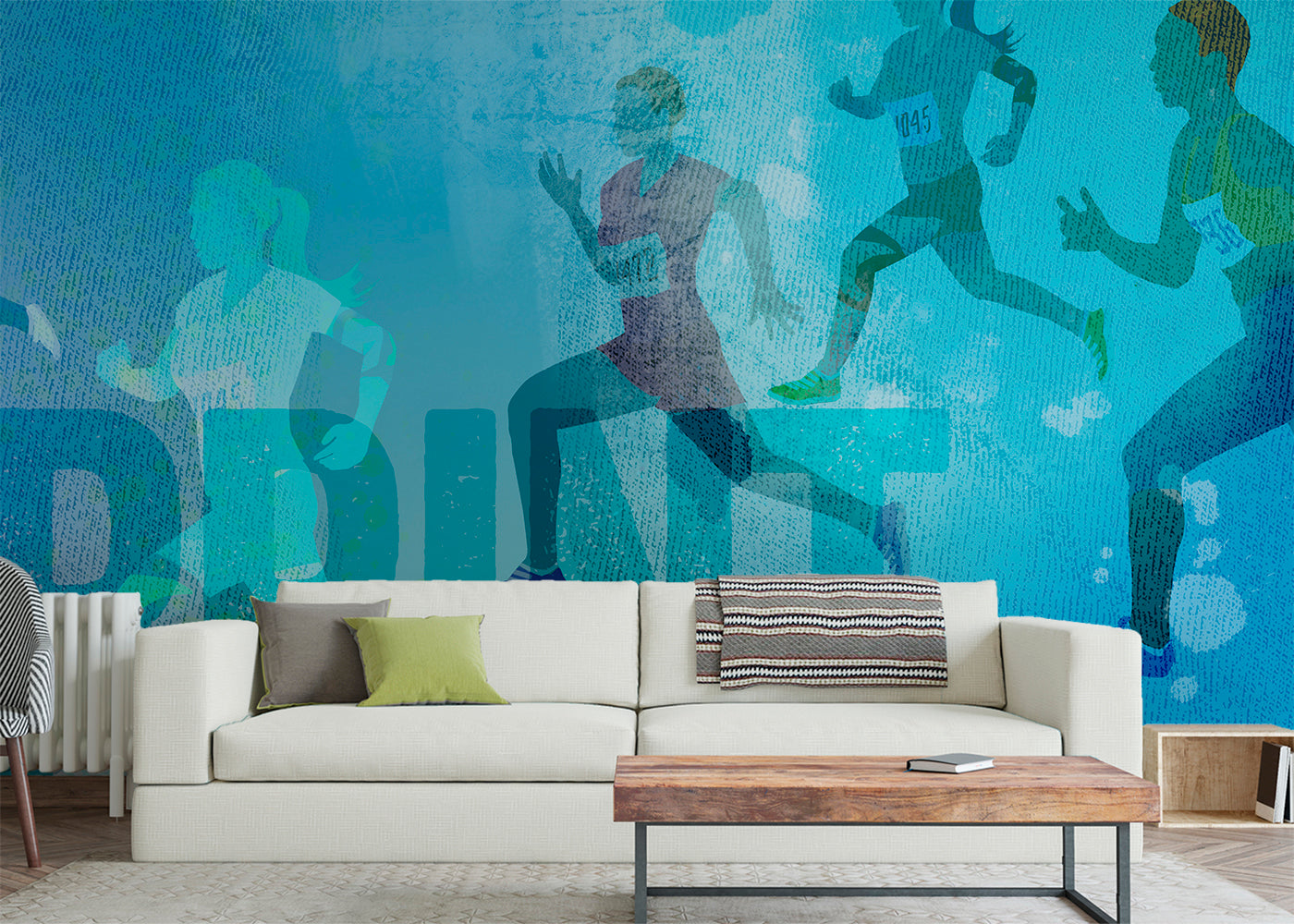 Sprint Mural - Blue