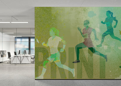 Sprint Mural - Green