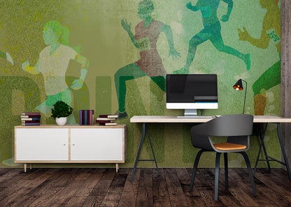 Sprint Mural - Green