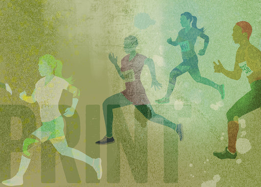 Sprint Mural - Green - Sample