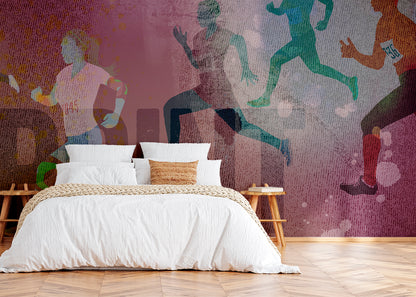 Sprint Mural - Pink