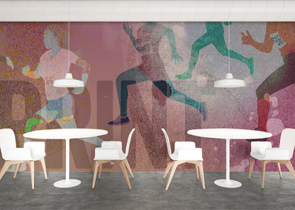 Sprint Mural - Pink