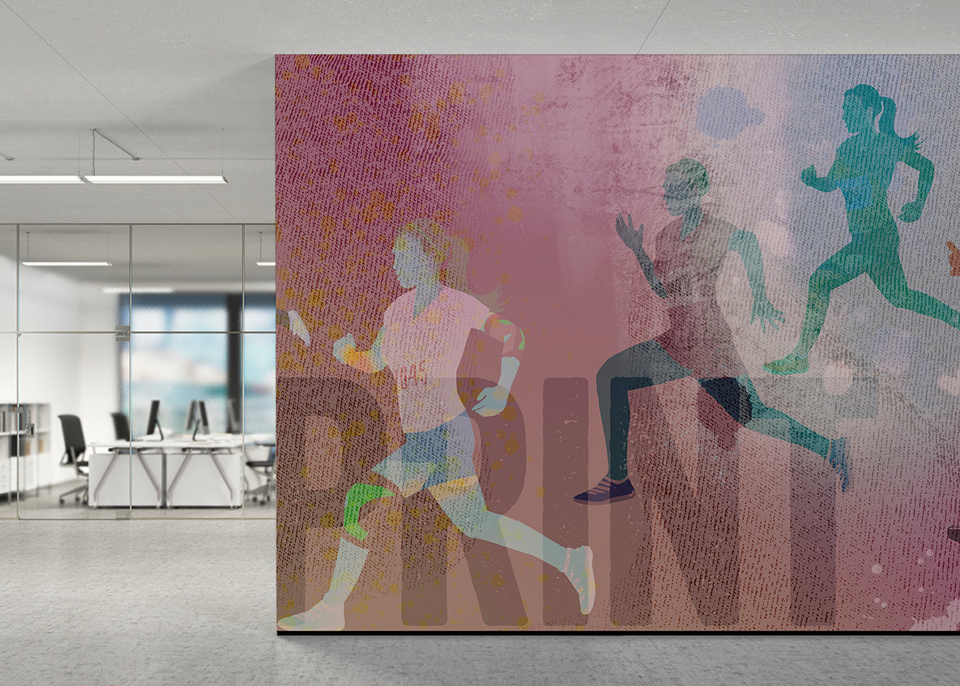 Sprint Mural - Pink