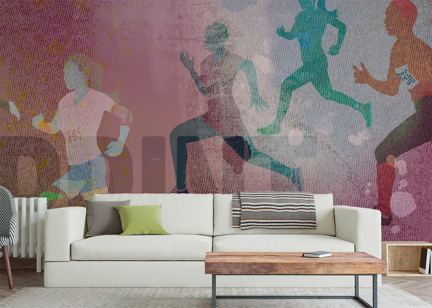 Sprint Mural - Pink