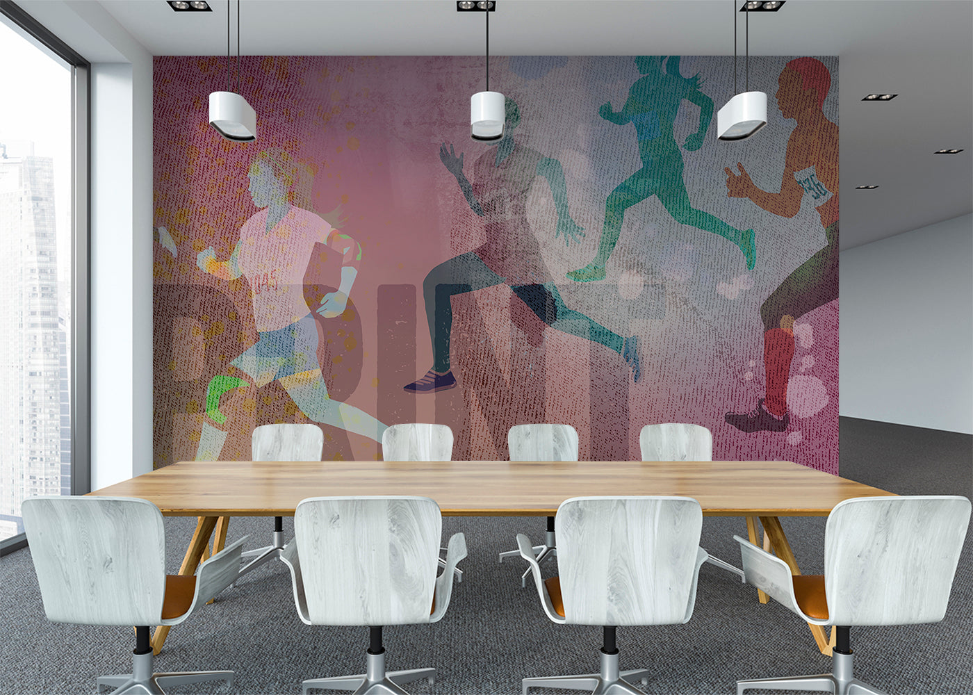 Sprint Mural - Pink