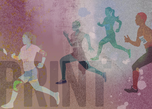 Sprint Mural - Pink - Sample
