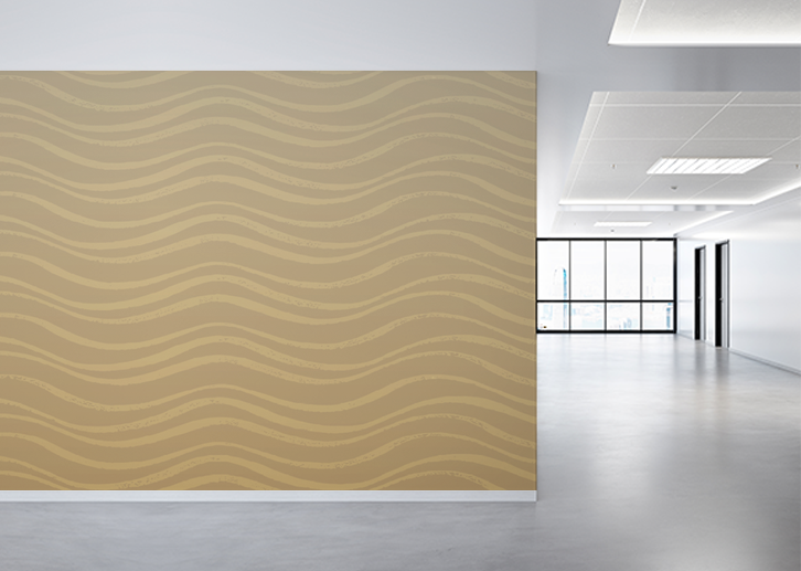 Wave Wall 2 - Golden Waves